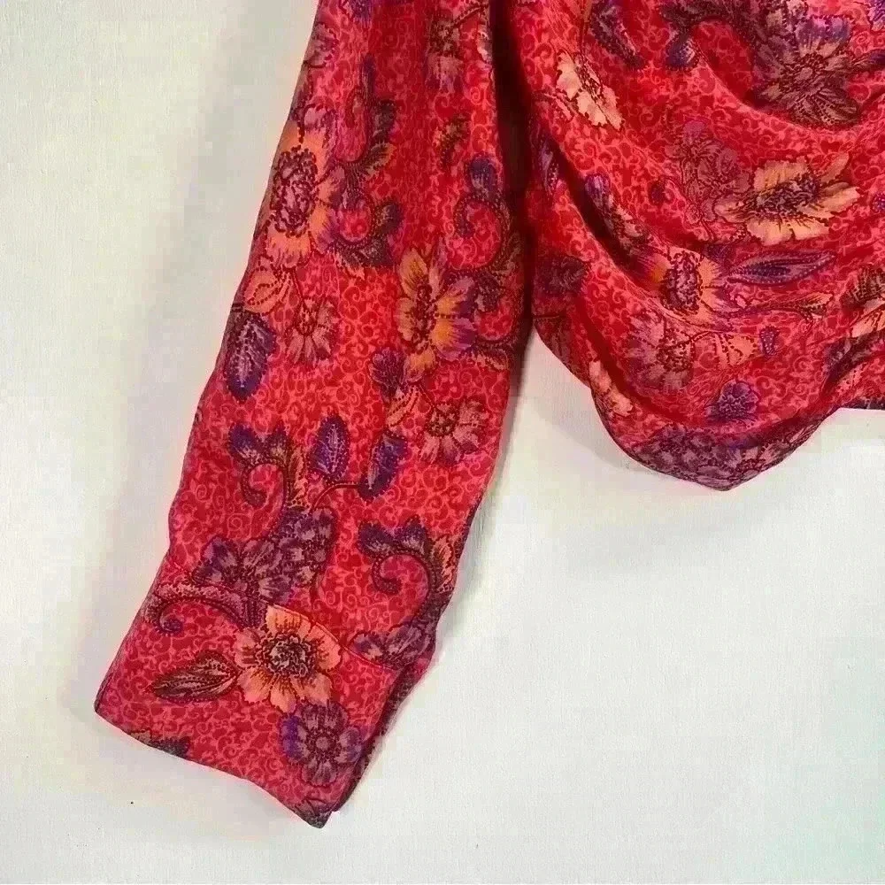 Women’s Free People I Got You Red Printed Top. Size M